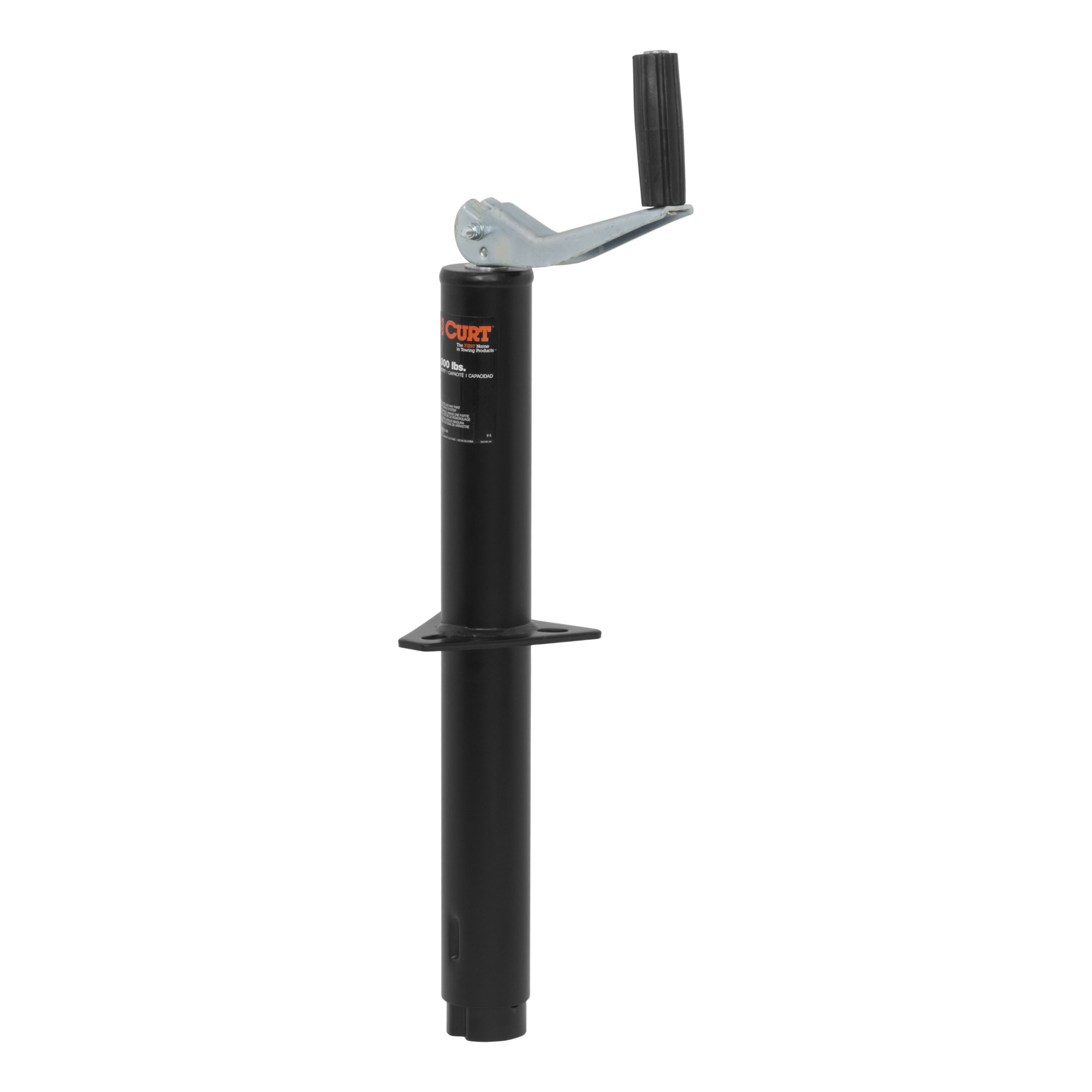 Curt Manufacturing, A-Frame Jack w Top Handle 5000 lbs, 14in. Travel, Model# 28250